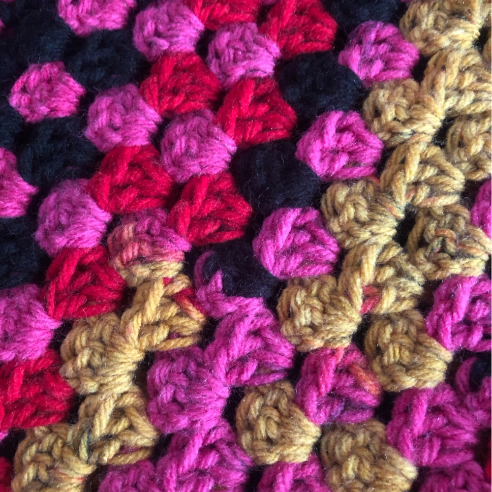 New: Handmade Crochet Hexagon Granny Open Sweater Cardigan. Size Medium - Picture 15 of 15